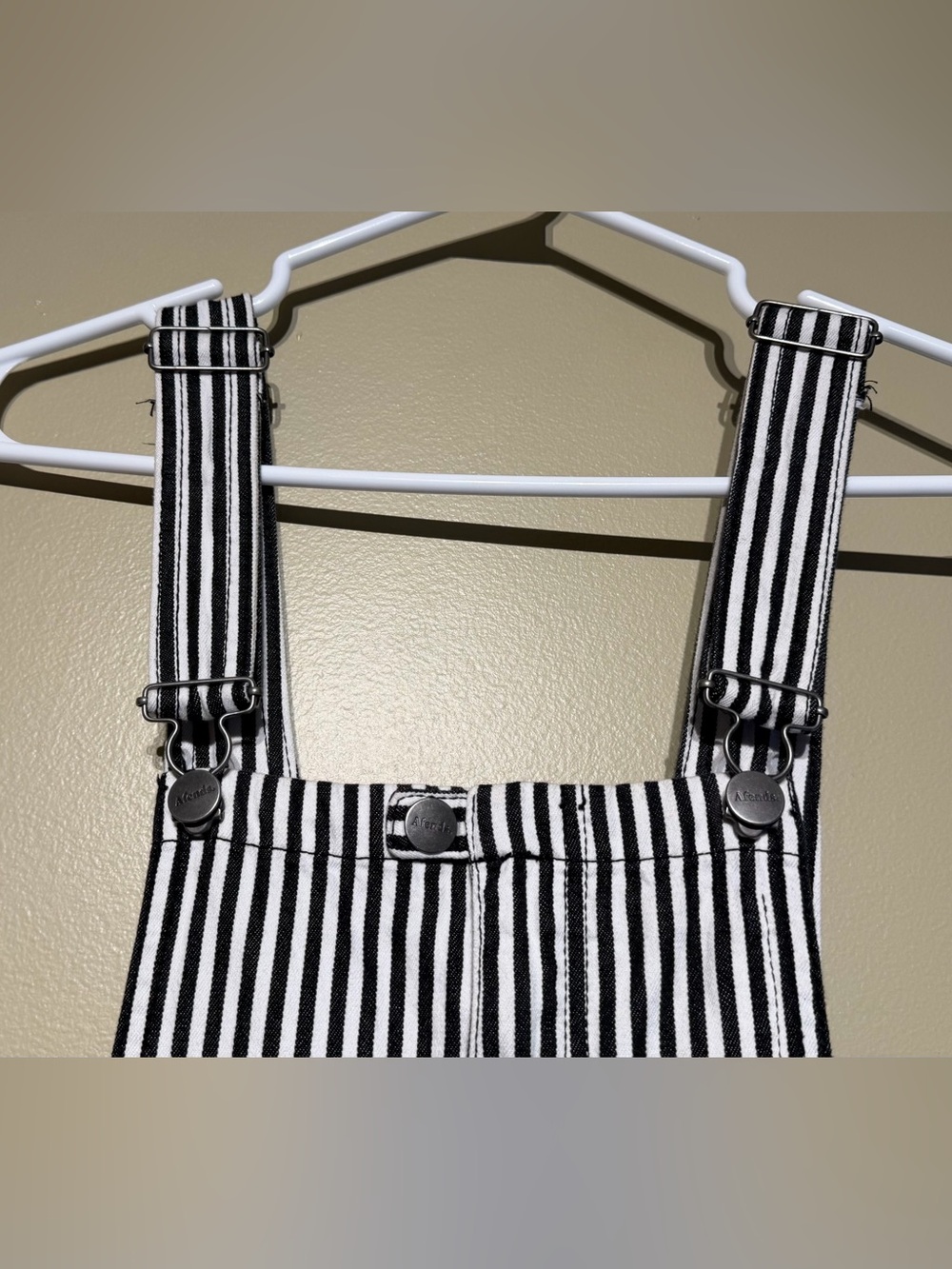 Afends. 100% Cotton Striped Straight Leg Dungarees - Picture 7 of 16
